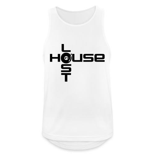 Lost In House Logo Black - Men's Breathable Tank Top