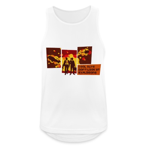 Cool Guys Do not Look at Explosions - Men's Breathable Tank Top
