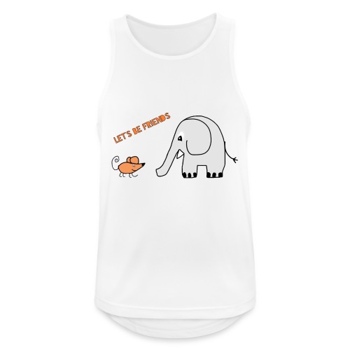 Elephant and mouse, friends - Men's Breathable Tank Top