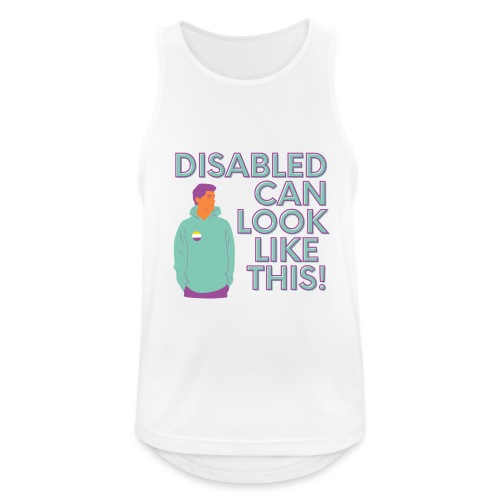Disability can look like this 7 - Mannen tanktop ademend actief