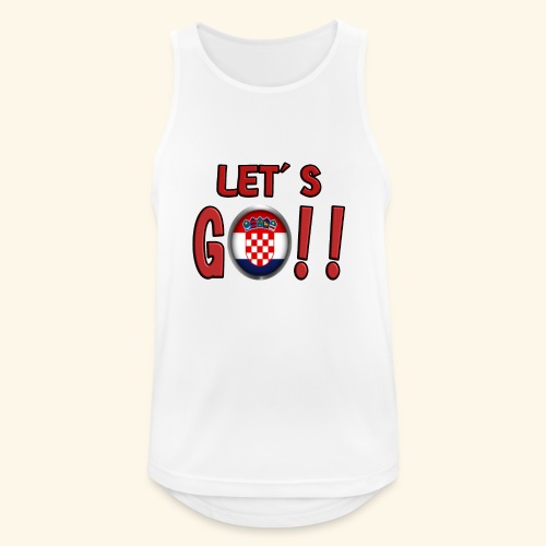 Go Croatia - Canotta da uomo traspirante