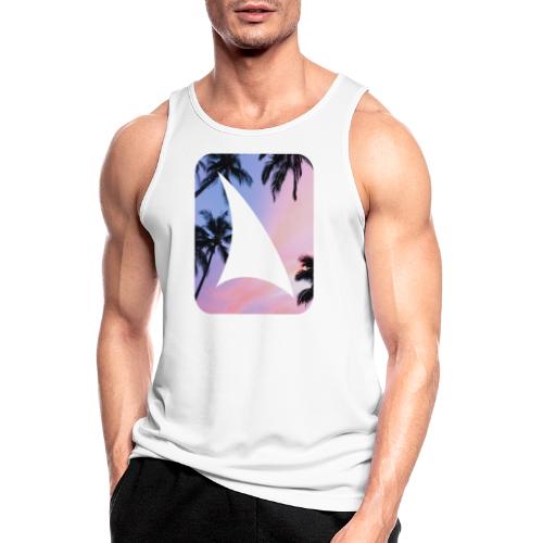DAILY DOSE logo palm trees - Men's Breathable Tank Top