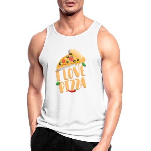 I Love Pizza - Männer Tank Top atmungsaktiv