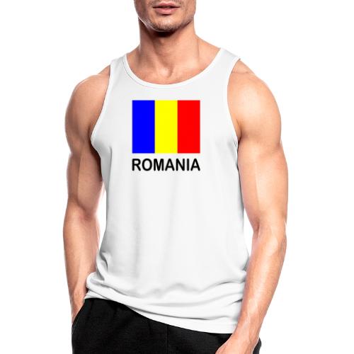 Fahne Romania - Männer Tank Top atmungsaktiv