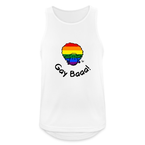 Gay Baaa! Rainbow Pride Lampaat - Miesten tekninen tankkitoppi