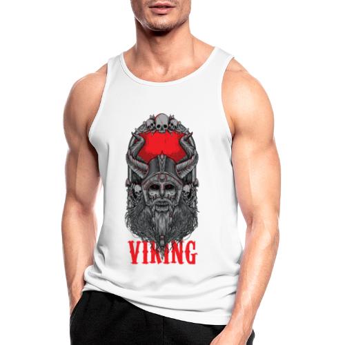 Viking T Shirt Design red - Miesten tekninen tankkitoppi