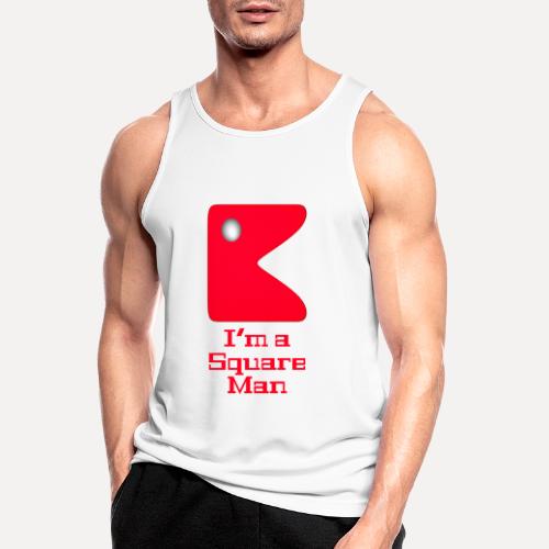 Square man red - Men's Breathable Tank Top