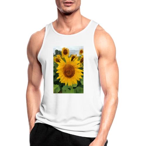 Sonnenblume - Männer Tank Top atmungsaktiv