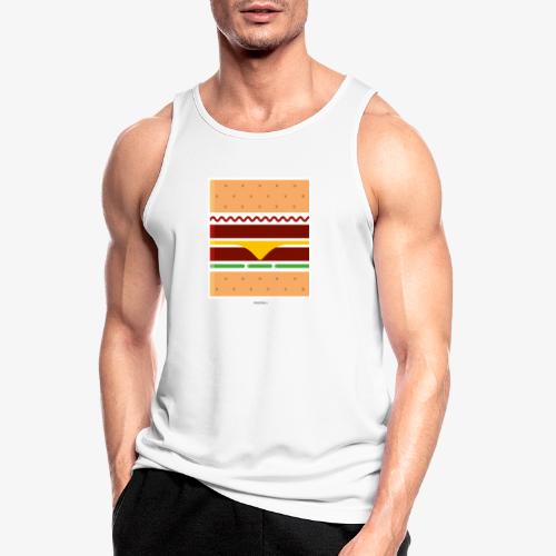 Square Burger - Canotta da uomo traspirante