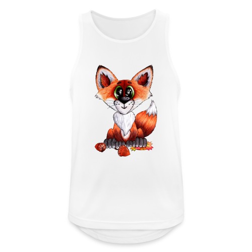llwynogyn - a little red fox - Tank top męski oddychający