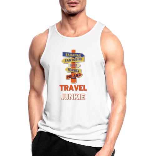 traveljunkie - i like to travel - Männer Tank Top atmungsaktiv