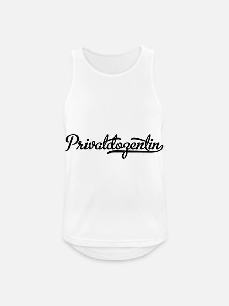 privatdozentin - Männer Tank Top atmungsaktiv - Weiß