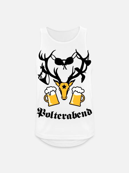 Hirsch Polterabend JGA Bier - Men's Breathable Tank Top - white