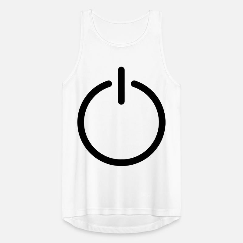 Powerbutton Farbe Anpassbar Power Button Männer Tank Top atmungsaktiv