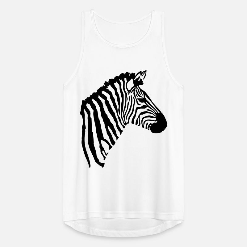 Zebra Kopf Männer Tank Top atmungsaktiv