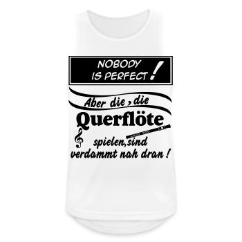 Fanfahrenzug, Spielmannszug,Querflöte...(25) - Männer Tank Top atmungsaktiv - Weiß - Vorne - Nick (188cm)
