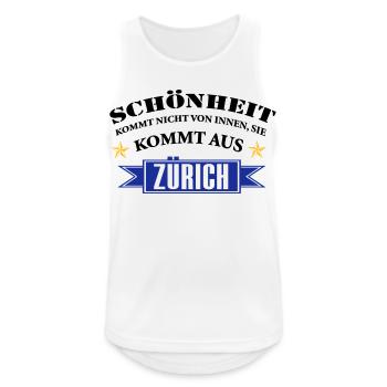 Beauté de Zurich - Débardeur respirant Homme - blanc - Devant - Nick (188cm)
