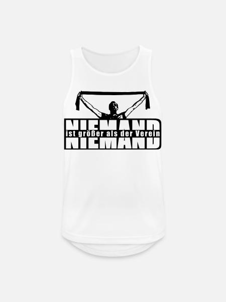 No one is bigger than the club - Men's Breathable Tank Top - white