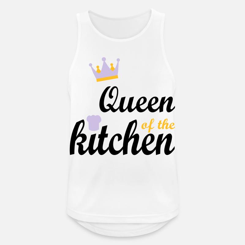 Kochen - Männer Tank Top atmungsaktiv - Weiß