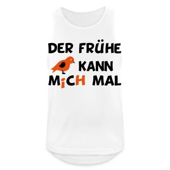 lustiger Spruch - Männer Tank Top atmungsaktiv - Weiß - Vorne - Nick (188cm)