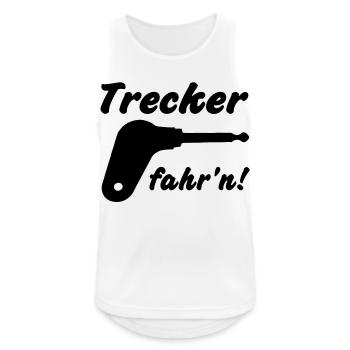 Trecker fahr'n! - Männer Tank Top atmungsaktiv - Weiß - Vorne - Nick (188cm)