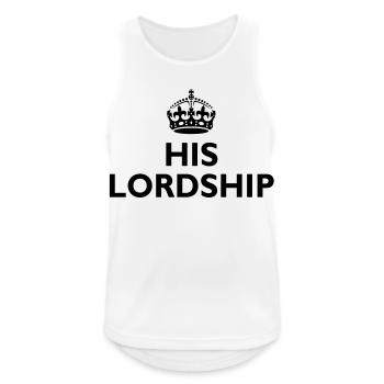 His lordship - Men's Breathable Tank Top - white - Front - Nick (188cm)