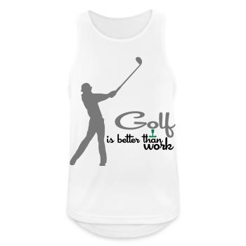 golf - Débardeur respirant Homme - blanc - Devant - Nick (188cm)