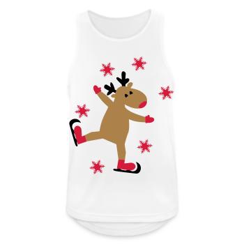 Christmas - Men's Breathable Tank Top - white - Front - Nick (188cm)