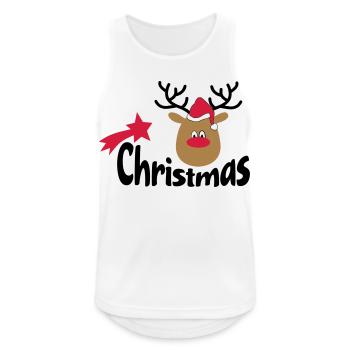 Christmas - Men's Breathable Tank Top - white - Front - Nick (188cm)
