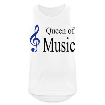 musik - Männer Tank Top atmungsaktiv - Weiß - Vorne - Nick (188cm)