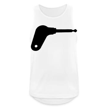 Oldtimer tractor ignition key - Men's Breathable Tank Top - white - Front - Nick (188cm)