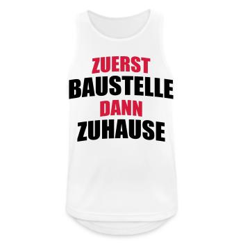 build a house - Men's Breathable Tank Top - white - Front - Nick (188cm)