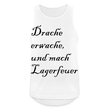 Drache erwache - Männer Tank Top atmungsaktiv - Weiß - Vorne - Nick (188cm)