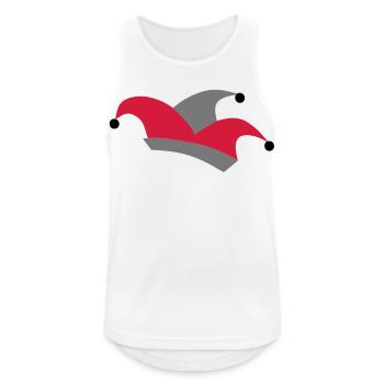 karneval - Männer Tank Top atmungsaktiv - Weiß - Vorne - Nick (188cm)