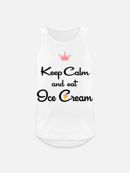 ice cream - Men's Breathable Tank Top - white