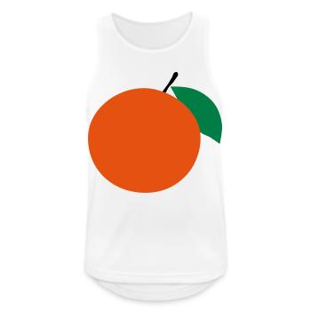 orange - Débardeur respirant Homme - blanc - Devant - Nick (188cm)