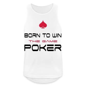 poker - Débardeur respirant Homme - blanc - Devant - Nick (188cm)