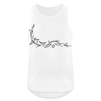 Tribal with stars - Men's Breathable Tank Top - white - Front - Nick (188cm)