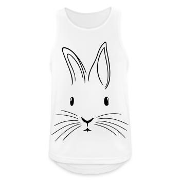 Minimalist Easter Easter Floppy Ear - Men's Breathable Tank Top - white - Front - Nick (188cm)