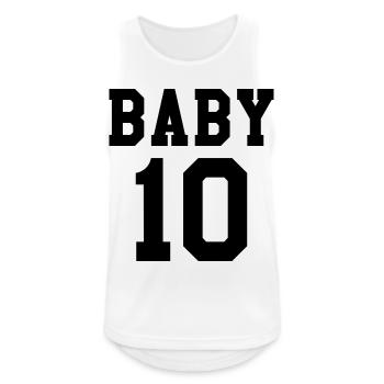 Baby 10 - Men's Breathable Tank Top - white - Front - Nick (188cm)