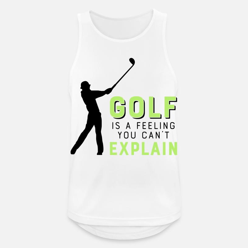 golf - Men's Breathable Tank Top - white