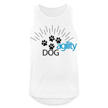 agility - Men's Breathable Tank Top - white - Front - Nick (188cm)