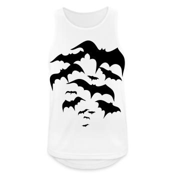 Les chauves-souris, les vampires, Dracula - Débardeur respirant Homme - blanc - Devant - Nick (188cm)