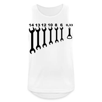 Wrenches, mechanic, odd jobs, handyman * - Men's Breathable Tank Top - white - Front - Nick (188cm)