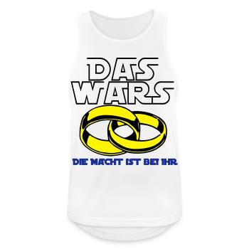 Junggesellenabschied , JGA das wars die Mach(25) - Männer Tank Top atmungsaktiv - Weiß - Vorne - Nick (188cm)