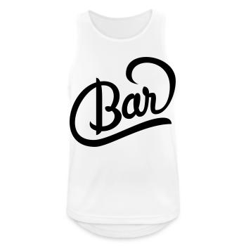 Great logo for a bar's drinks menu - Men's Breathable Tank Top - white - Front - Nick (188cm)