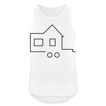 Tiny house - Men's Breathable Tank Top - white - Front - Nick (188cm)