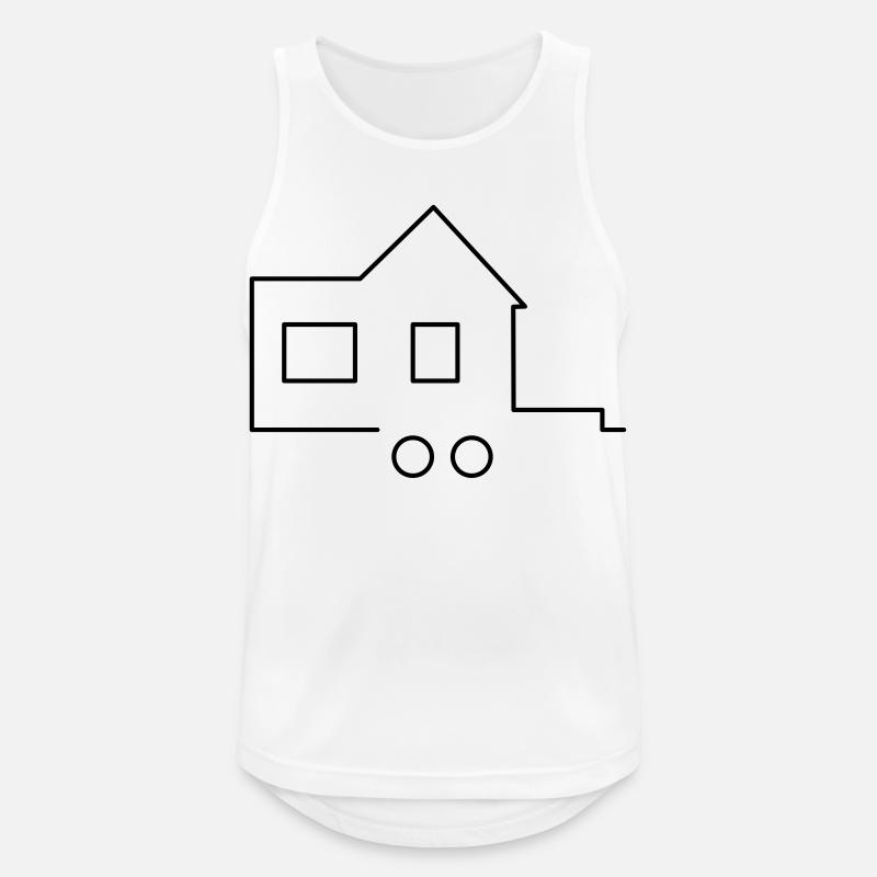 Tiny house - Men's Breathable Tank Top - white