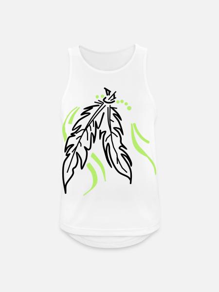 Feathers tied together - Men's Breathable Tank Top - white