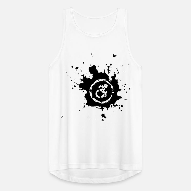 Rollstuhl-Spritzer, Farbspritzer Rollstuhl-Design* Männer Tank Top atmungsaktiv